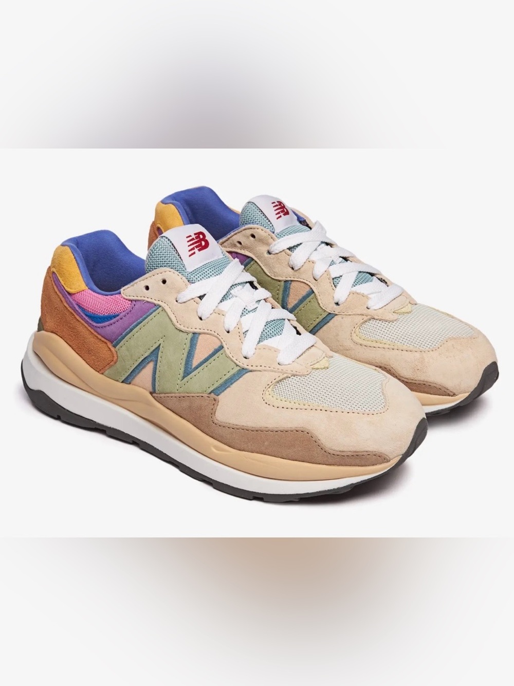 New Balance 57/40 Men’s 5.5 Women’s Size 7 Calm Taupe Vibrant Apricot Sneakers